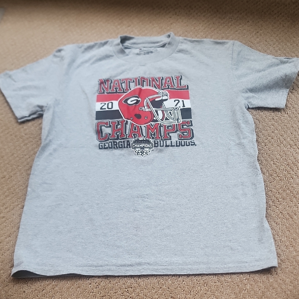 Gray UGA National Champs T-Shirt